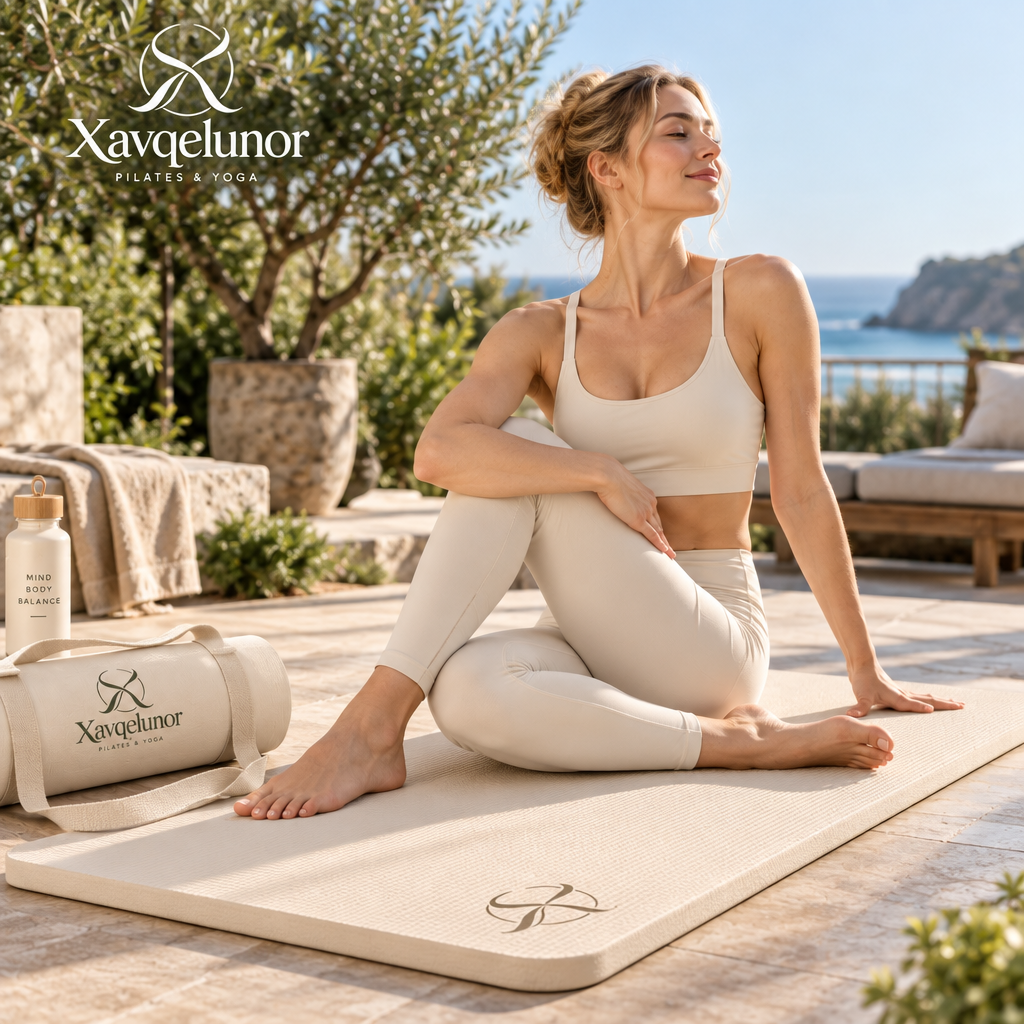 Xavqelunor Textured Pilates & Yoga Mat with Carry Strap — image 2